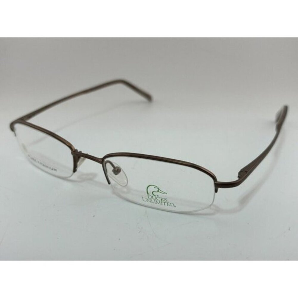 DUCKS UNLIMITED - BRZ 135 50-19-135 Brown Bronze Metal Half Rim Eyeglass Frames